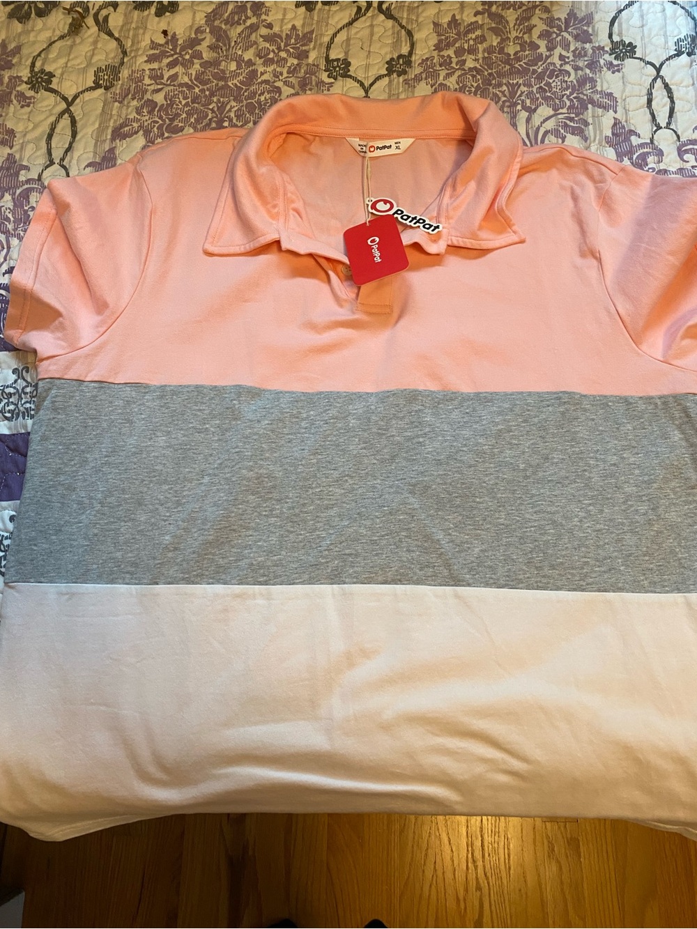 PatPat Light Pink Polo Shirt